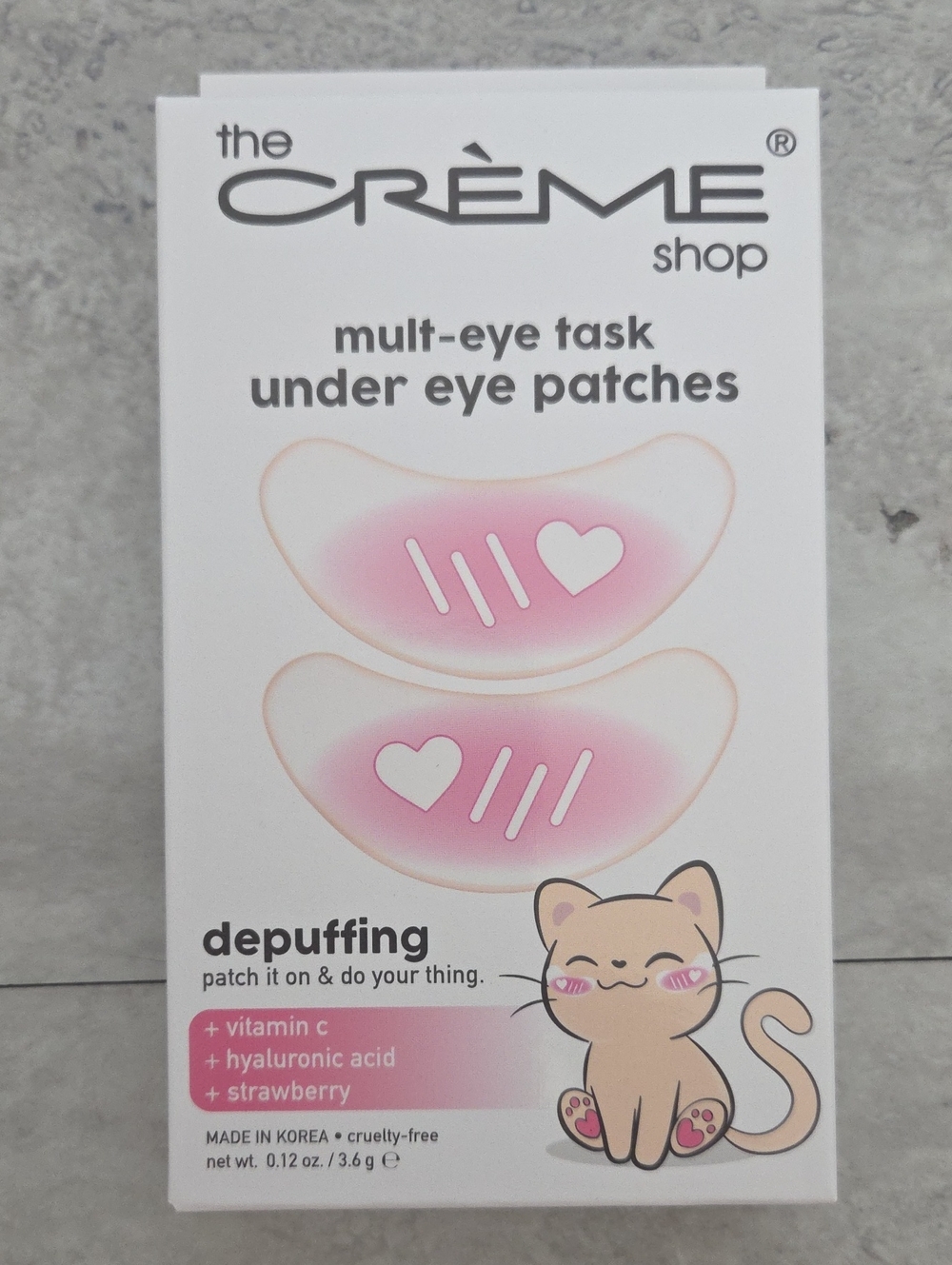 The Creme Shop Depuffing Under Eye Patches Vitamin C Hyaluronic Acid Box Of 3